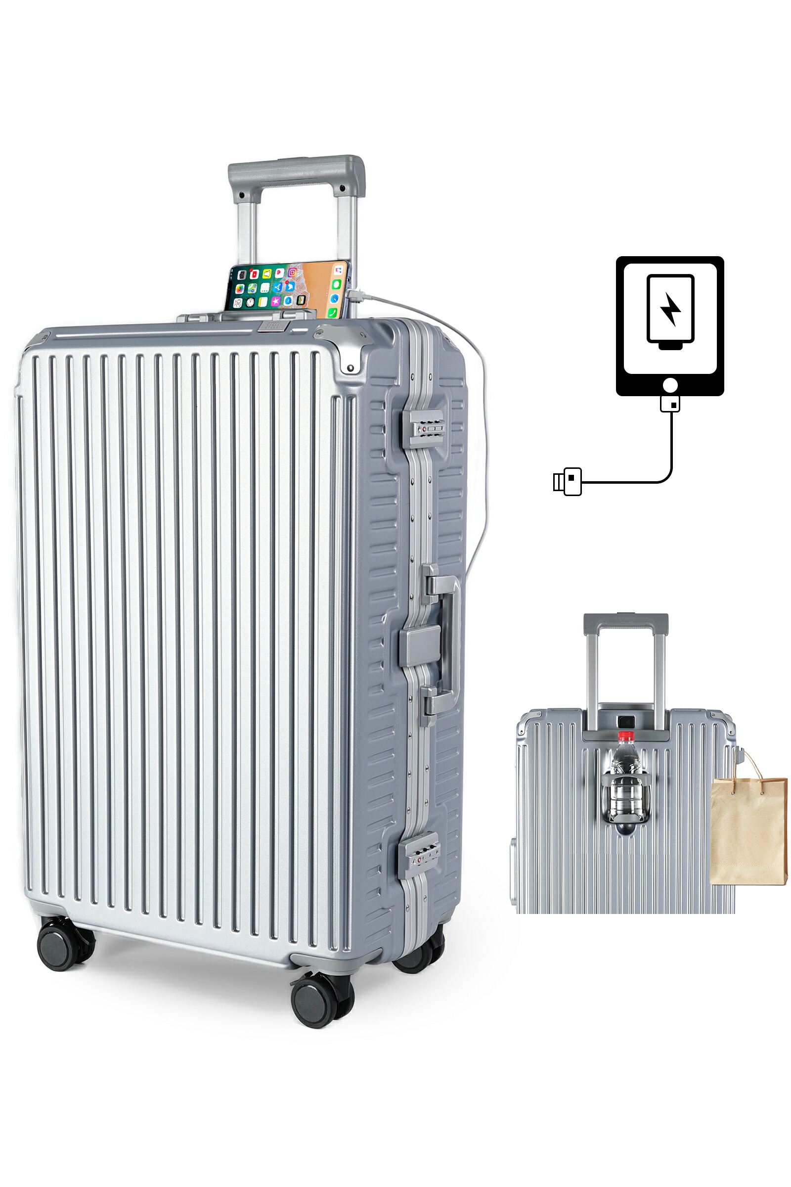 楽天市場】【送料無料】送料無料 LUSHBERRY スーツケース 機内持