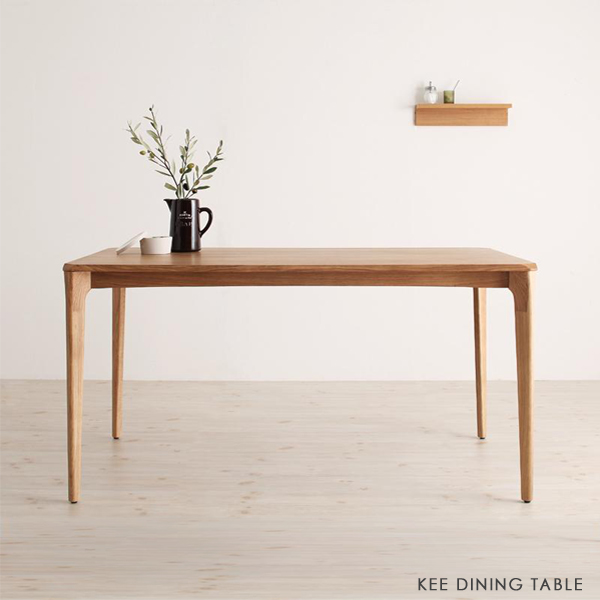 楽天市場 商品名 Kee ダイニングテーブル サイズ テーブル 幅150 奥行85 高さ70cm カラー 天然木 オーク 無垢材シンプルモダン ダイニングテーブル 食卓 木製 北欧 カフェダイニング 食卓テーブル ミッドセンチュリー Tablemart