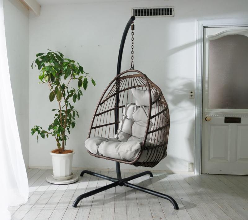 楽天市場】ハンギングチェアー バリ島のリゾート気分を味わえる