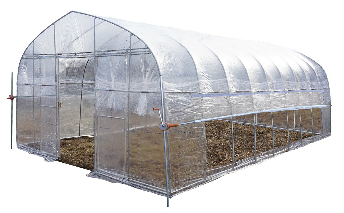 楽天市場】ナンエイ 両サイド巻上機付き ビニールハウス RSMH-4572