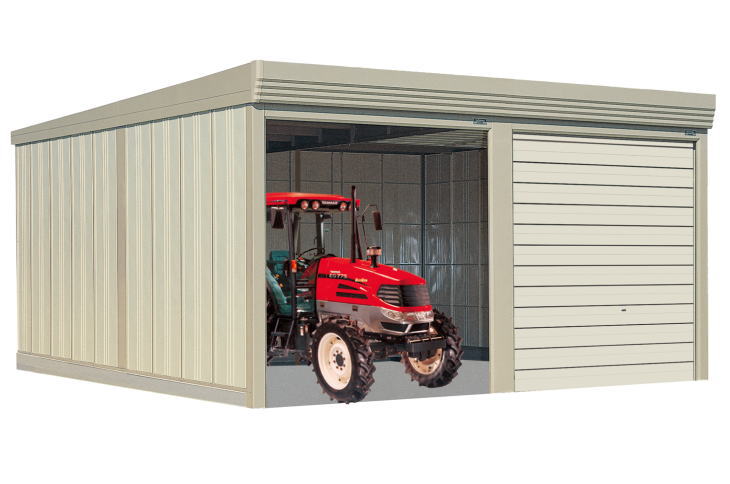 タクボガレージ ベルフォーマ SS-S6265 多雪型 標準屋根 2連棟 ※お客様組立品 田窪工業所 車庫 倉庫