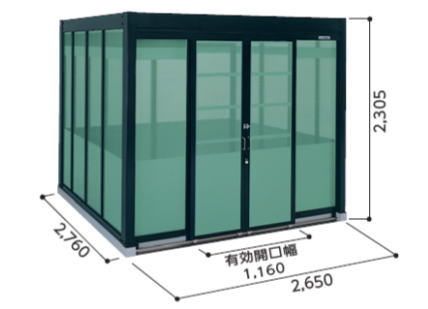 ヨドコウ ダストピット Hタイプ DPH-2626 デラックスモデル お客様組立品 yodo 淀川製鋼所 大型 ゴミステーション 屋外 ダストボックス 屋外 ごみ保管庫