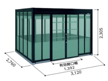 ヨドコウ ダストピット Hタイプ DPH-3126 デラックスモデル お客様組立品 yodo 淀川製鋼所 大型 ゴミステーション 屋外 ダストボックス 屋外 ごみ保管庫
