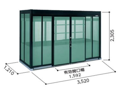 ヨドコウ ダストピット Hタイプ DPH-3512 デラックスモデル お客様組立品 yodo 淀川製鋼所 大型 ゴミステーション 屋外 ダストボックス 屋外 ごみ保管庫|タックオンライン 店