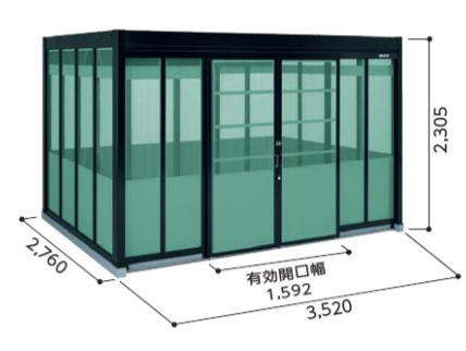 ヨドコウ ダストピット Hタイプ DPH-3526 デラックスモデル お客様組立品 yodo 淀川製鋼所 大型 ゴミステーション 屋外 ダストボックス 屋外 ごみ保管庫