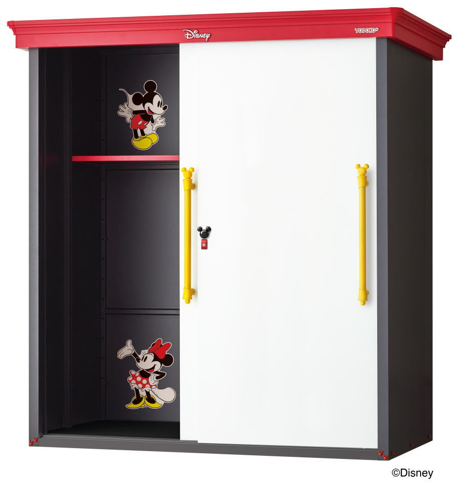 ヨド物置 ヨドコウ物置 YMWD-1709A MM ディズニー ミッキーマウス disney MICKEY MOUSE【配送のみ】お客様組立品 物置屋外収納庫物置おしゃれベランダ収納庫屋外スチール物置
