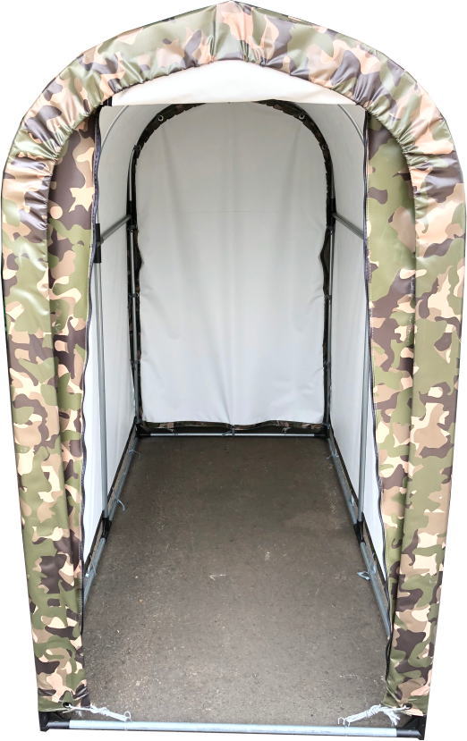 南栄工業 迷彩柄サイクルハウス 2台用gr Fr迷彩 自転車 置き場 屋根 自転車置き場 家庭用 サイクルハウス サイクル ガレージ 自転車 カバー タックオンライン 店