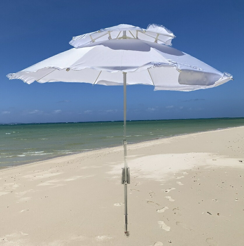 楽天市場】RYUPARA リューパラ（ゴールド） 飛ばない ビーチ パラソル