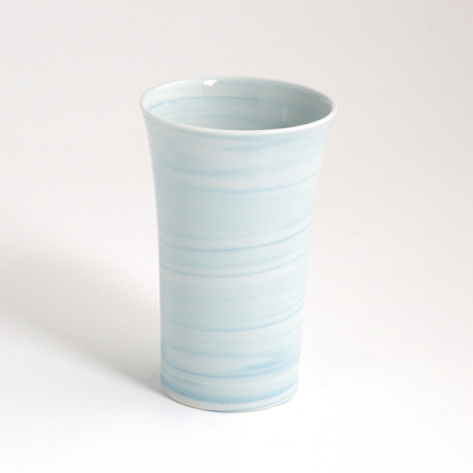 たち吉 【京匠タンブラー】Nerikomi 西川賀泉 径8cm・高さ12cm 320ml 【単品】 京焼 磁器 器 食器 おしゃれ 日本製 ブランド たちきち 記念日 誕生日 プレゼント ギフト 贈り物 ラッピング｜【公式】たち吉 店
