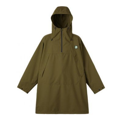常緑植物 B-TRUE アノラックポンチョ カーキ L（LL～4L社会階級） ビートゥルー Bトゥルー ANORAK PONCHO