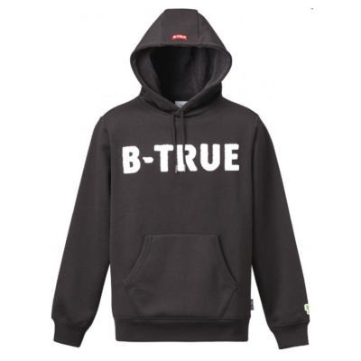 【全5サイズ】 エバーグリーン Bトゥルー プレミアムプルパーカー ブラック ビートゥルー  B-TRUE