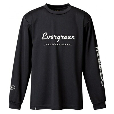 エバーグリーン　EGドライロングTシャツ　Fタイプ　ブラック　XXLサイズ　E.G.ドライロングTシャツ
