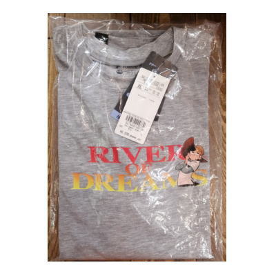 フォックスファイヤー　釣りキチ三平　コラボTシャツ　グレー　foxfire　RIVERofDREAMS