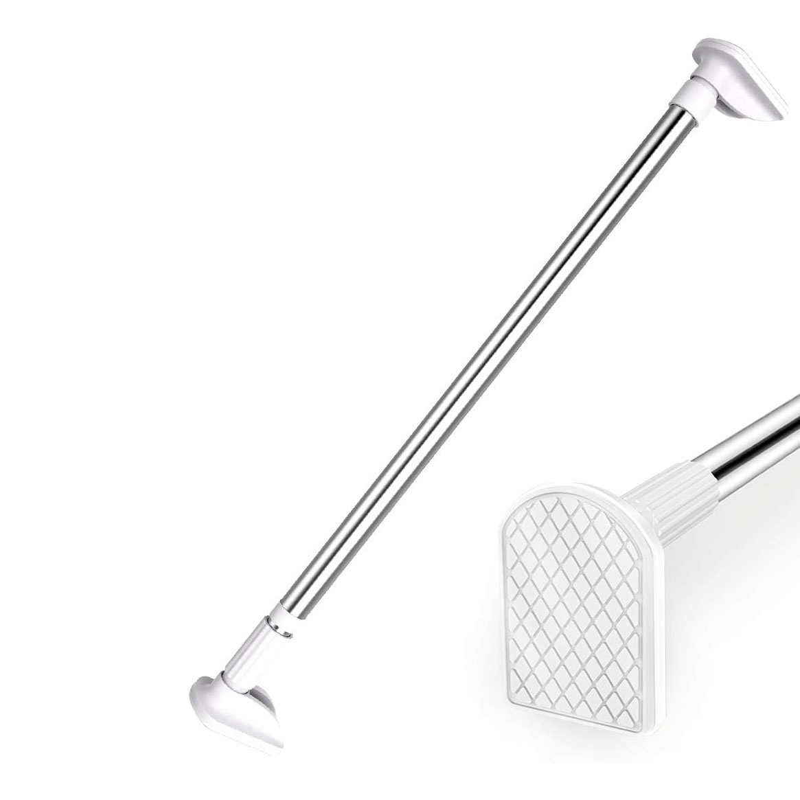 【楽天市場】強力突っ張り棒 つっぱり棒 ステンレス 強い負荷 ドリル不要 2m 3m 伸縮棒 クローゼットロッド カーテンロッド シャワー