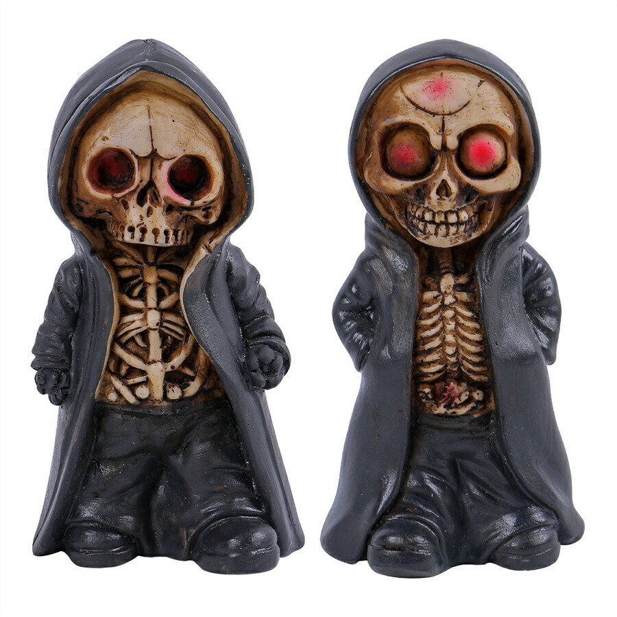 ハロウィン　ドクロ　ファントム　ホラー　置き物1.9m　仮装パーティー Amazon.co.jp: ハロウィン 骸骨 飾り付け 樹脂 髑髏 置物 見ざる