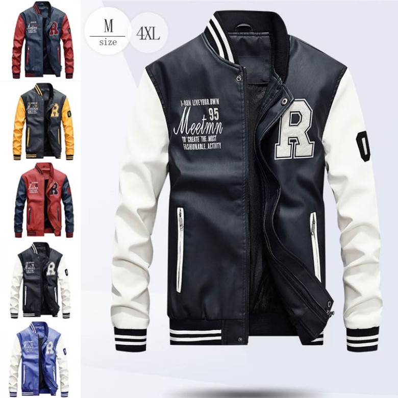 レザージャケット メンズ 裏起毛 ジャケット 革ジャン 裏ボア ライダースジャケット ブルゾン アウター レザージャケット メンズ 裏起毛 ジャケット 革ジャン 裏ボア ライダースジャケット ブルゾン アウター 色切替 防寒 保温