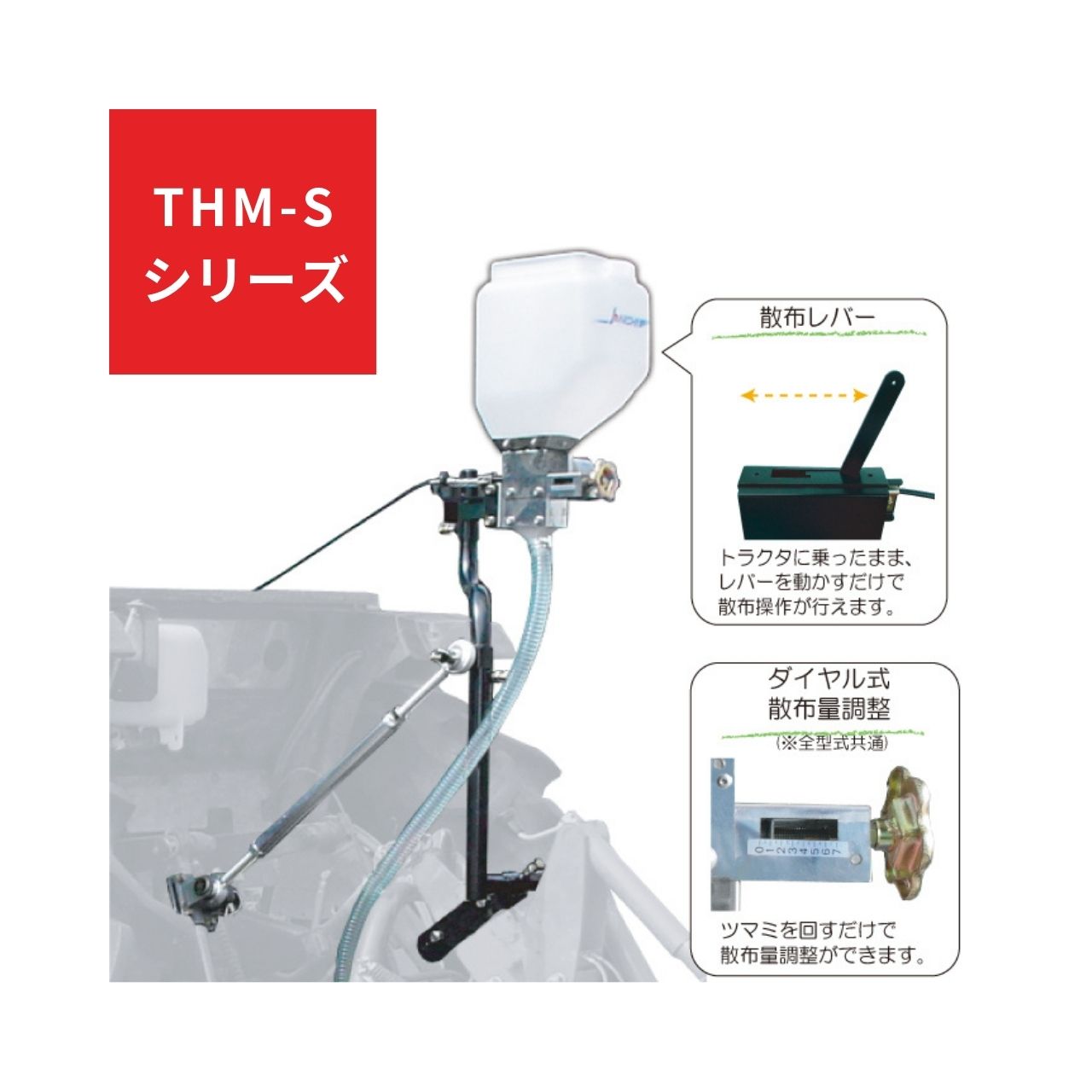 トラクター用薬剤散布機 THMシリーズ 殺虫 殺菌 除草剤 薬剤散布 ジョーニシ THM-S-1RT【71-106】
