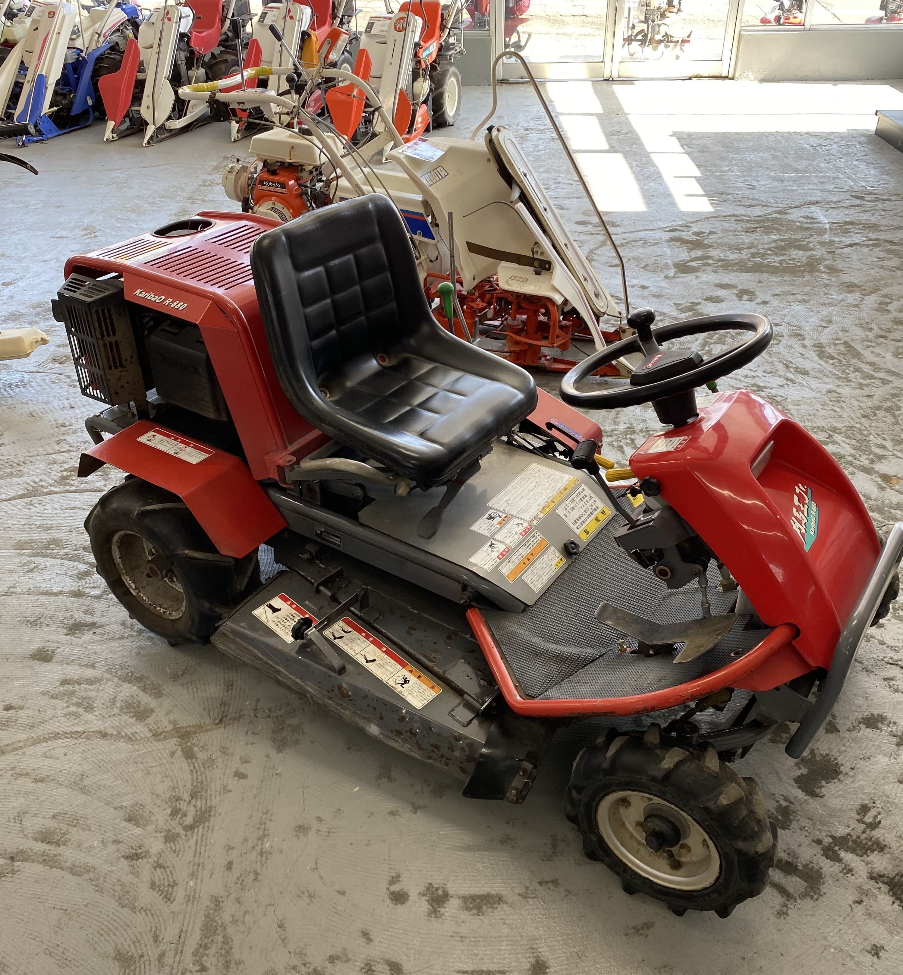 中古農機 乗用草刈機 整備済み 長野県発 R 0 農機具 ノウキナビ新品ショップ 農業機器 タガヤス広い圃場の草刈りに効果抜群 アテックス 乗用モアー