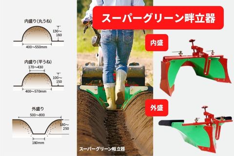 楽天市場】管理機アタッチメント スーパーグリーン畝立器 31343 10984 MSD,MMR6U 三菱マヒンドラ農機 【7-1948】 :  ノウキナビ新品ショップ楽天市場店