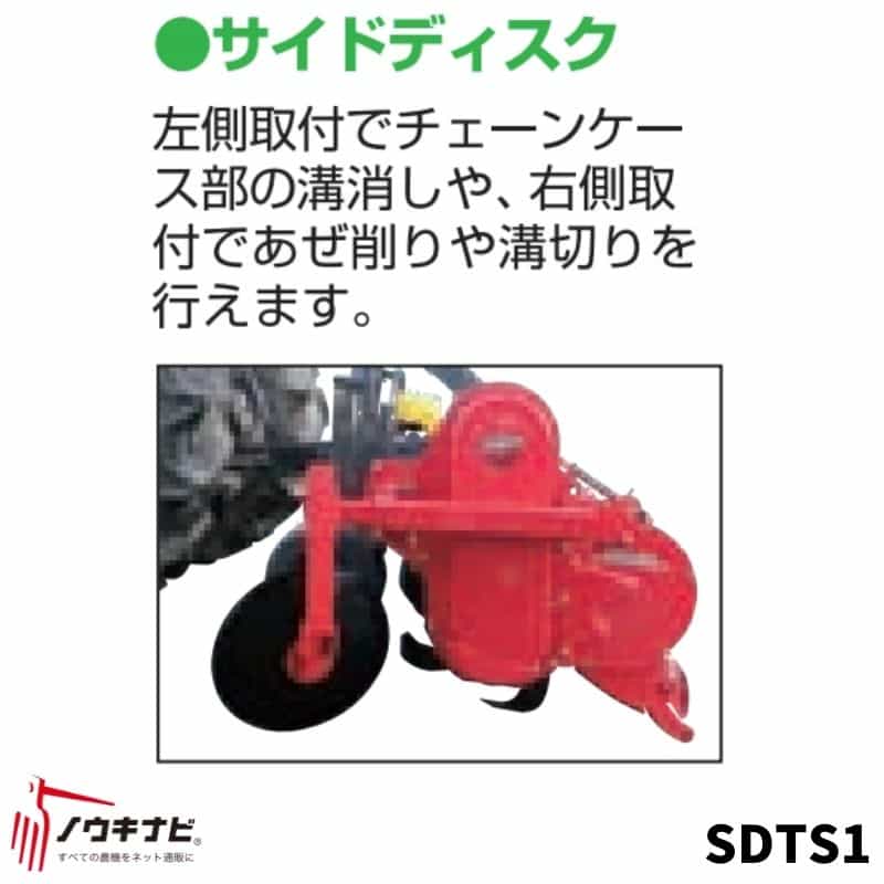ササキ　　代かきロータリー 楽天市場】あぜ際処理機 SDACE1 トラクター用 サイドディスク ササキ