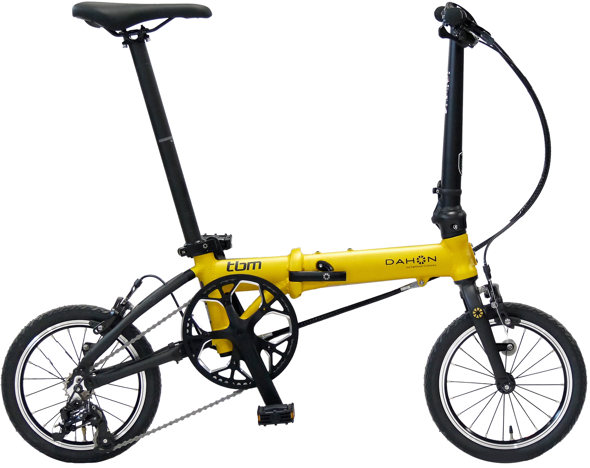 軽さ折りたたみ銀輪 tbm(tiny but mighty) クローム黄色 Chrome Yellow DAHON