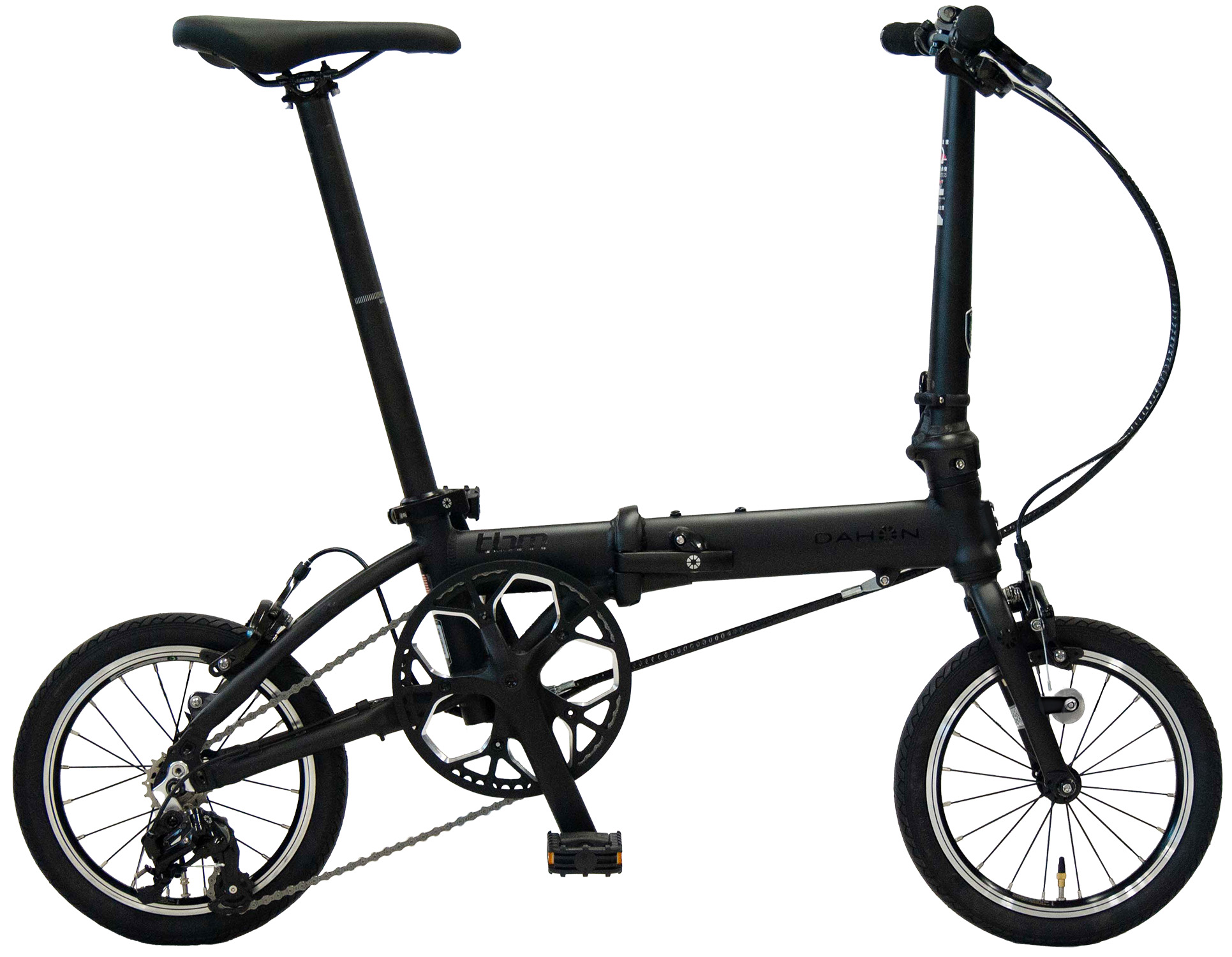 軽さ折りたたみ銀輪 tbm(tiny but mighty) つや消し黒いこと Matt black DAHON