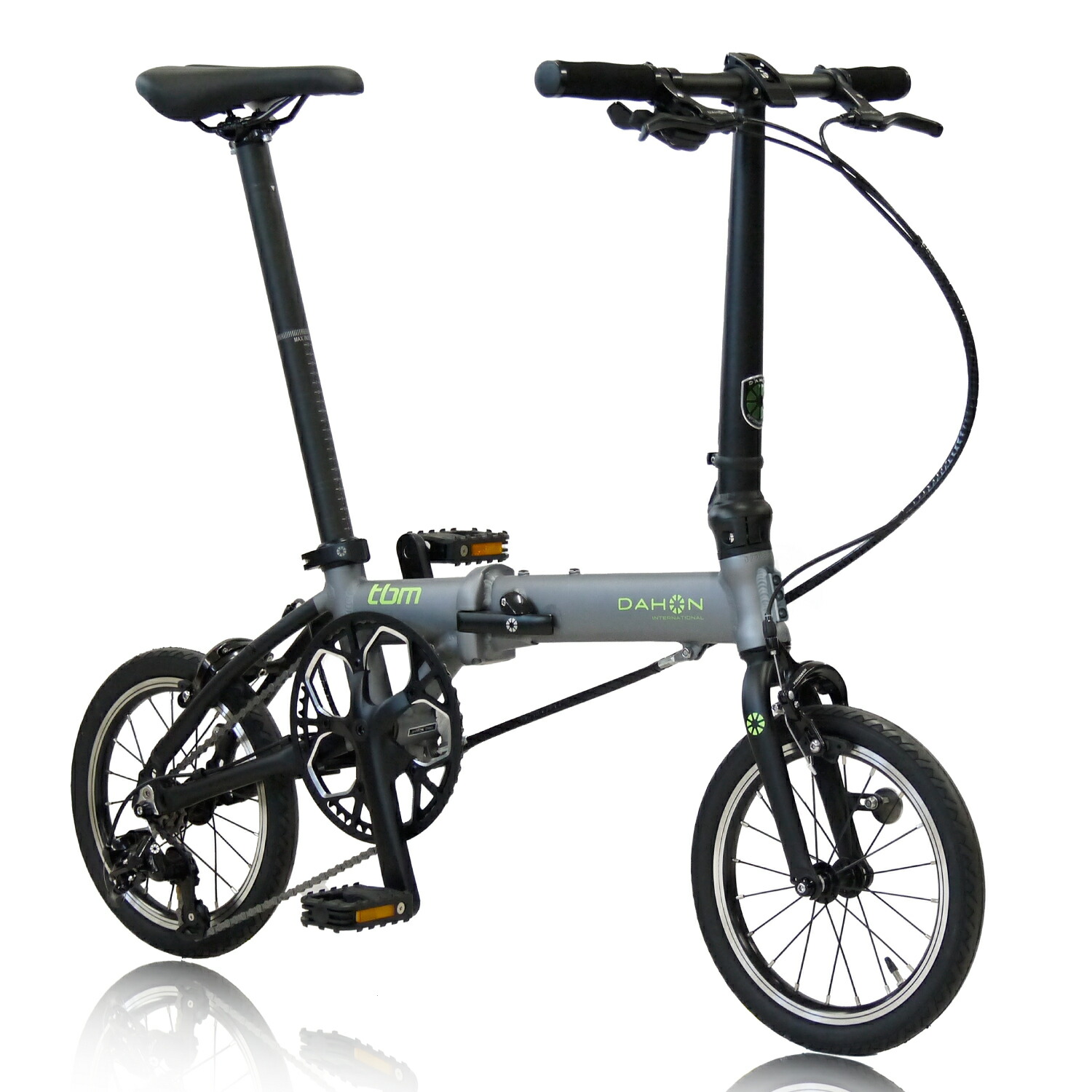 軽さ折りたたみ銀輪 tbm(tiny but mighty) スモークグレイ Smoke Gray DAHON