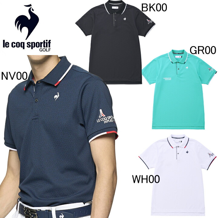 サイズ：L LE COQ GOLF ルコックゴルフ 2024年モデル 半袖ポロシャツ  ネイビー系 [240101423290] ゴルフウェア メンズ ストスト 楽天市場】2024年春夏モデル ルコックスポルティフ ゴルフ le