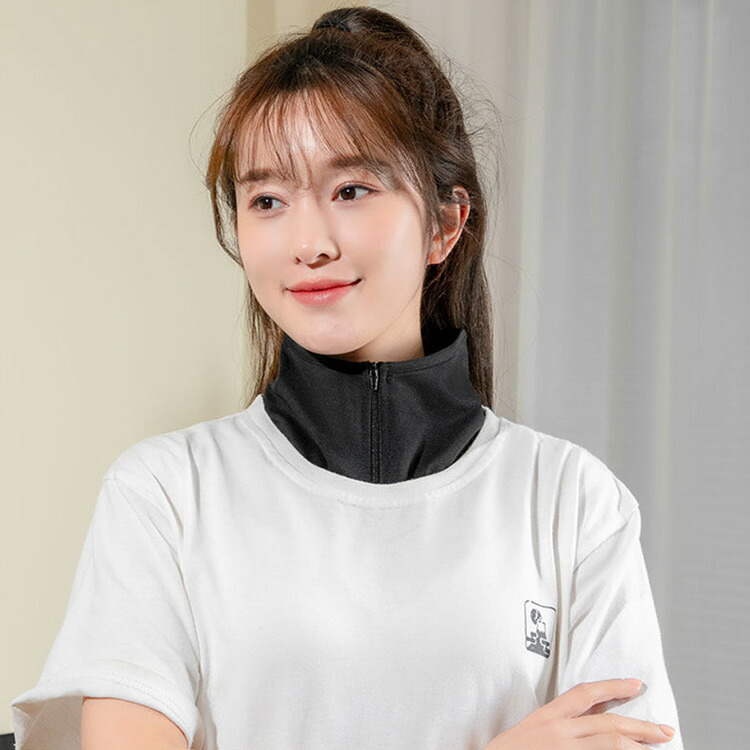 ネックカバー 夏用 グッズ 接触冷感 Uvカット ファスナータイプ Uv 冷房対策 冷感 ウォーキング 紫外線対策 Uv対策 首 クール 日焼け防止