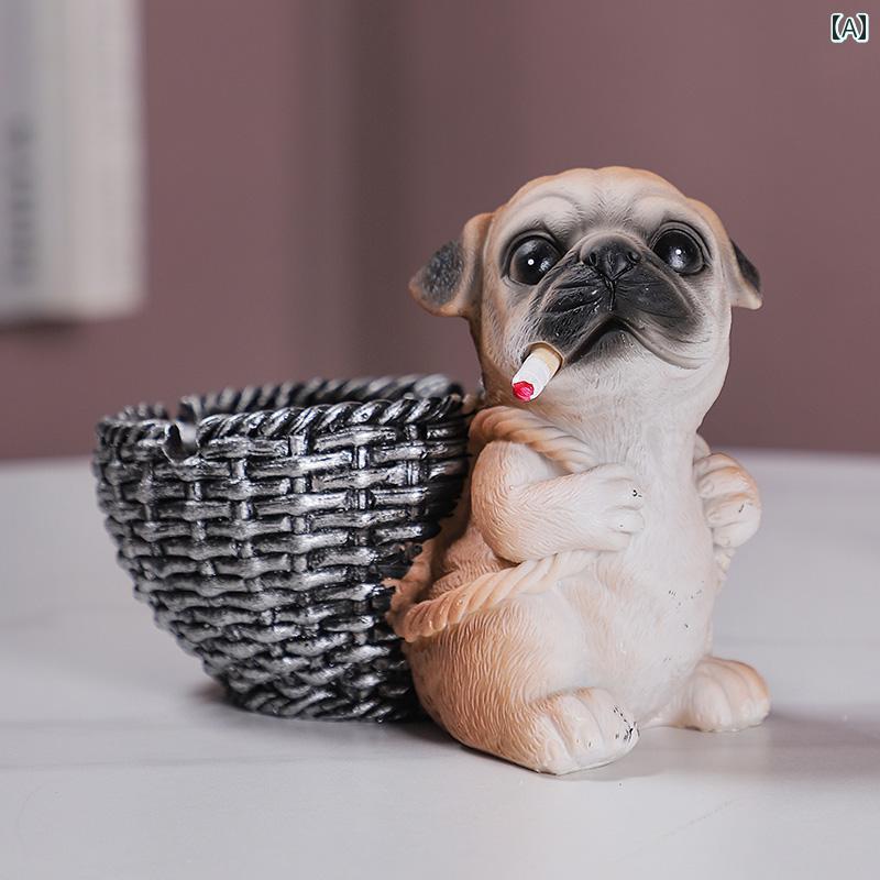 楽天市場】灰皿 置物 家 オフィス 犬 牛 面白いグッズ タイプ2