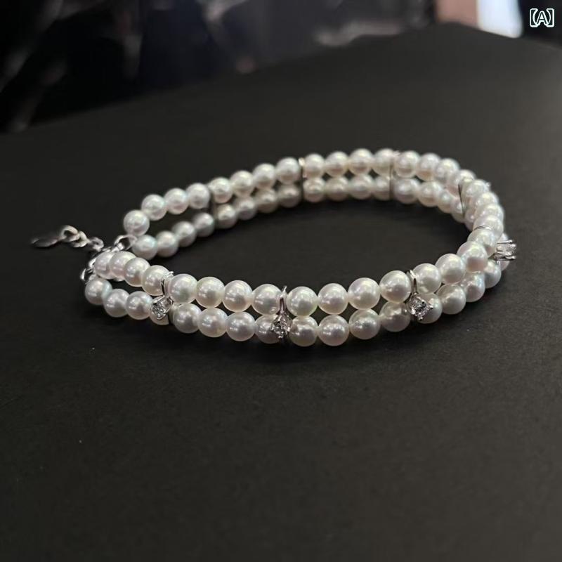 ブレスレット レディース 淡水パール 二連 パールアクセサリー 真珠 バングル ジュエリー シンプル 上品 華奢 大人 かわいい おしゃれ エレガント 贈り物 ギフト 重ね付け パーティー 結婚式 デート オケージョン 冠婚葬祭 フォーマル カジュアル |暮らしのお手伝い