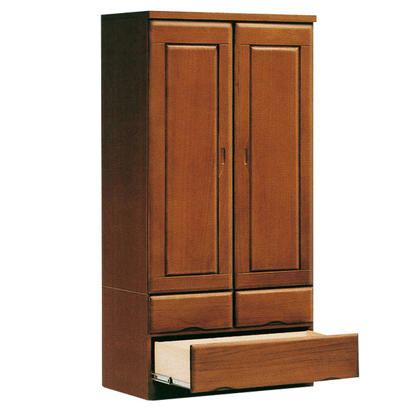 楽天市場 ロッカータンス クローゼット ワードローブ 幅90cm 完成品 桐 木製 洋服ダンス 収納タンス 和風モダン 引き出しつき ミラー付き 激安家具の大宝家具