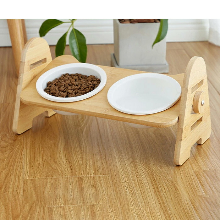 100 本物 フードボウルセット 犬 食器 陶器 スタンド 犬用 食器台 いぬ 食事 フード ボウル セット 猫 食べやすい 餌入れ 猫用 水入れ ペット ねこ 老犬 老猫 皿 ペット用 器 Whitesforracialequity Org