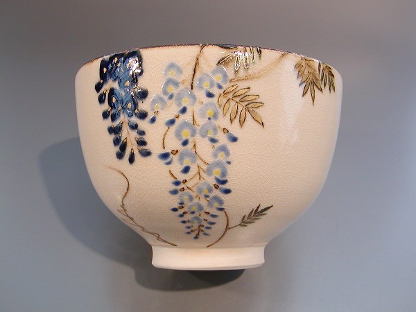 SALE/89%OFF】 茶道具 山川敦司作 抹茶茶碗月に秋草絵京焼
