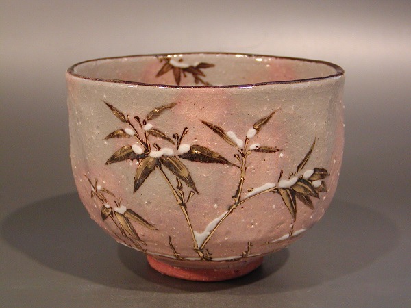 茶道具　通次阿山　色絵　春の野　茶碗 Yahoo!オークション -「通次阿山」(茶碗 ) (茶道具)の落札相場