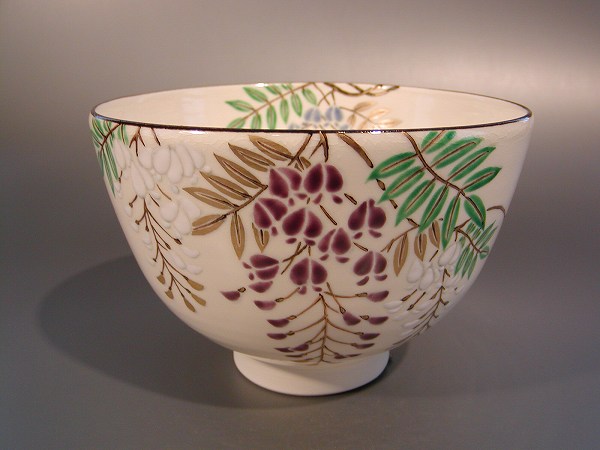 茶道具 清水焼 日月茶碗 未使用(K-A657) 茶道具 清水焼 日月茶碗 未使用(K-A657) 茶道具 清水焼 日月茶碗