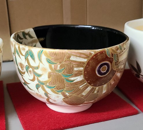 楽天市場】茶道具 抹茶茶碗色絵 麻葉文京都 通次阿山作 : 佐藤大観堂