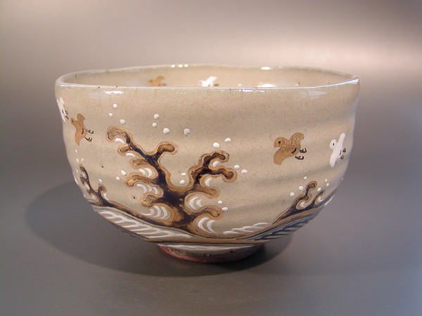 楽天市場】茶道具 抹茶茶碗乾山写 紅白古梅絵京焼 清和窯原 清和