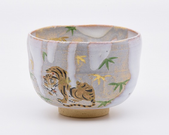 楽天市場】茶道具・茶器 抹茶茶碗、平茶碗 夕顔絵、京都 山岡 善