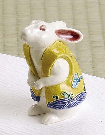 楽天市場】茶道具 蓋置三ツ兎高野 昭阿弥作 : 佐藤大観堂