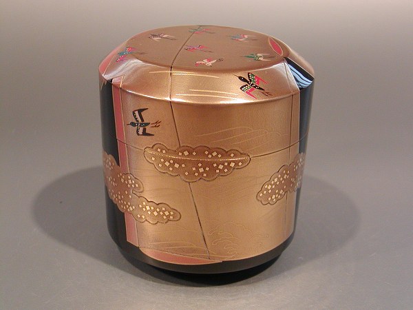 楽天市場】茶道具 茶器 雪吹茶器一双 溢梅蒔絵 惺斎好写 中村