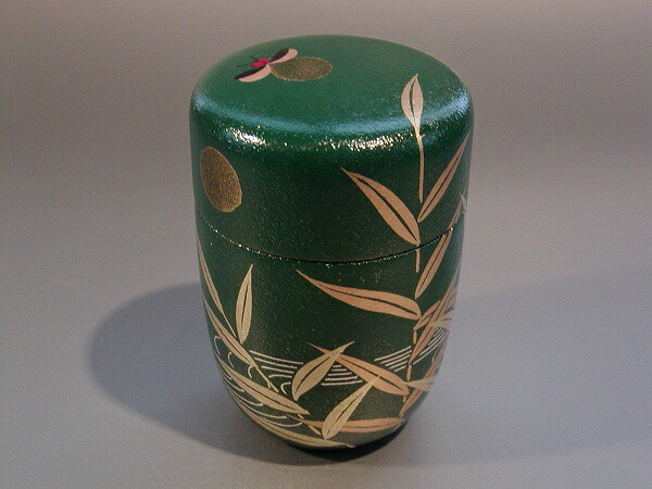 楽天市場】茶道具 中棗和紙貼 六瓢蒔絵加賀蒔絵師 岡本 康光作