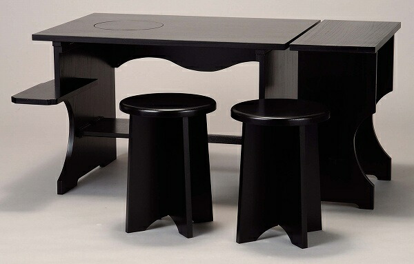 楽天市場】【茶道具・立礼卓】立礼卓（立礼棚）布摺立礼卓セット而妙斎