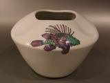 【美の器】 花生　京焼　豆彩　三方魚文　みのかさご絵 手塚 央作 157,500円