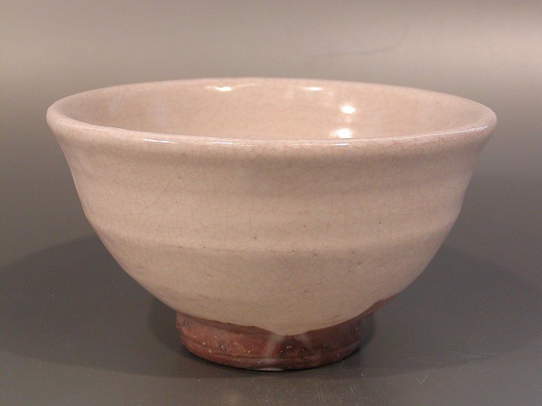 大野瑞峰 萩焼 茶碗 抹茶茶碗 俵茶碗 瑞峰 桐四方桟 茶道具 ア22