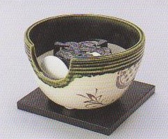 楽天市場】茶道具 電熱器 紅鉢 風炉 信楽 電気炭付 強弱切替スイッチ付