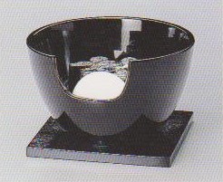 茶道具 電熱風炉/ヤマキ電気 YU-408紅鉢風炉 強弱切替スイッチ付き　裏 送料無料 ※沖縄県・離島除く/ 電熱茶道具 黒紅鉢風炉 強弱切替