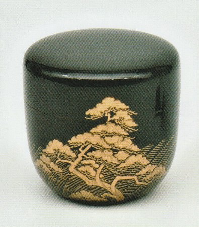 楽天市場】（三月の特売品）四代 川端近左作 住吉蒔絵大平棗 即中斎