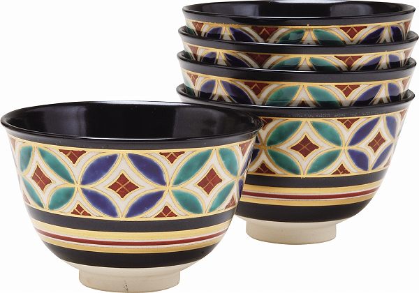 楽天市場】茶道具/茶器 抹茶茶碗 数茶碗 花三島 10客、黒石窯 作。桐