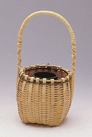 竹有馬かご花入れ　上物 すみれ花入（兵庫県伝統的工芸品 有馬籠） - 兵庫県神戸市｜ふるさと